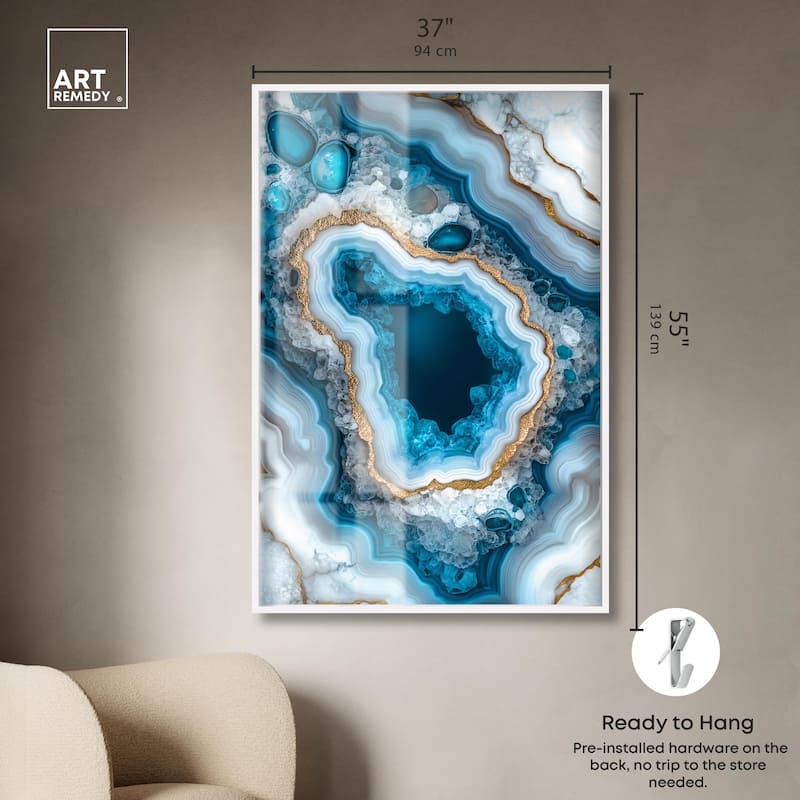 Gilded Geode Eye I Shadowbox by Art Remedy