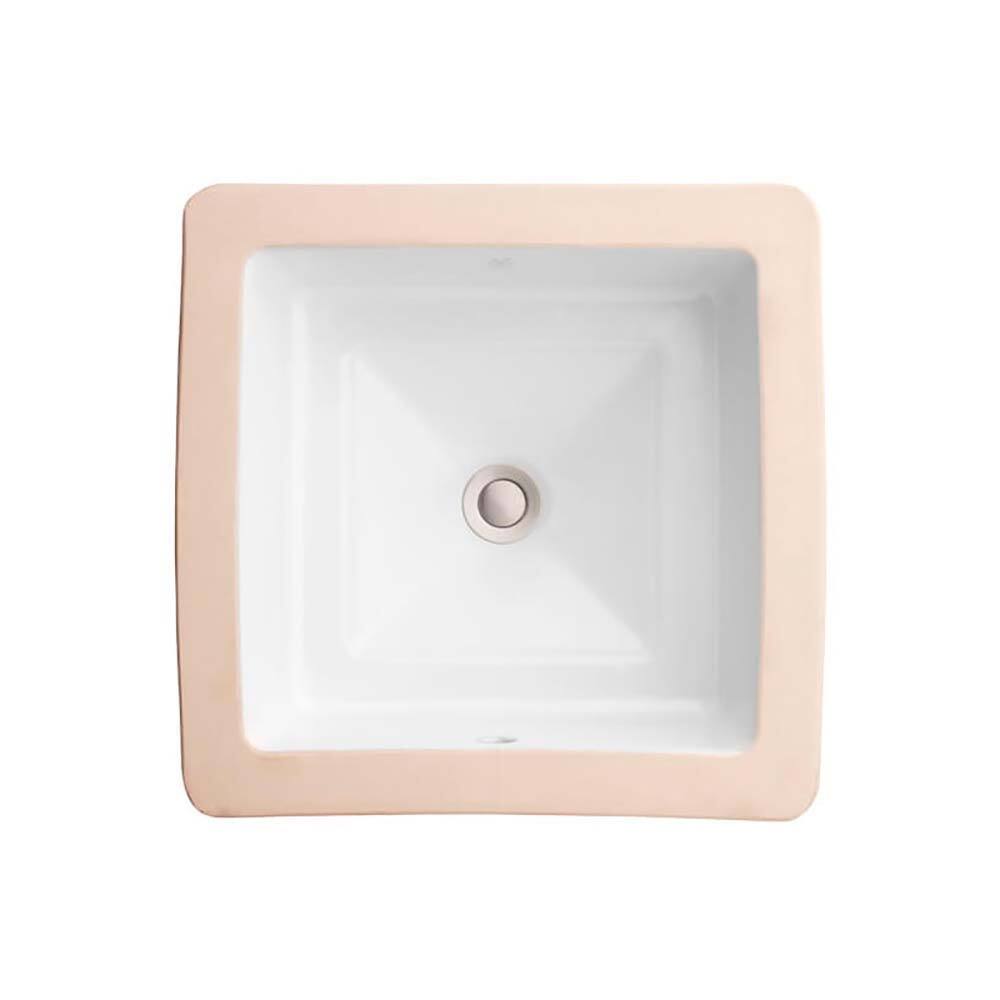 DXV D20130000 Pop 17" Square Vitreous China Undermount Bathroom Sink