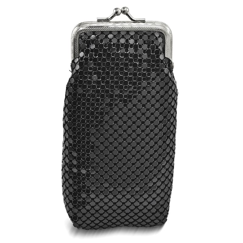 Curata Black Sequin Eyeglass / Cigarette / Multi-Purpose Case