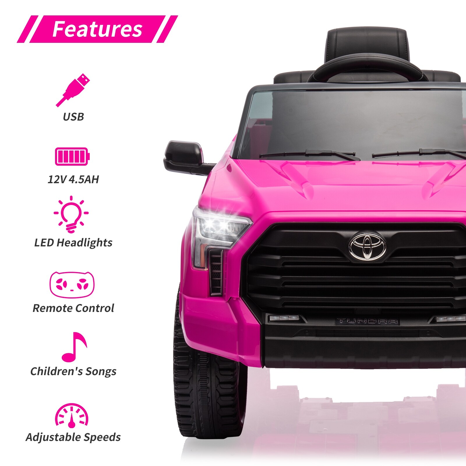 12V Ride on Truck Car Licensed Toyota Ride on Car Battery