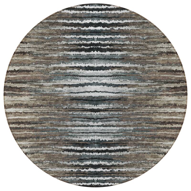 Alsin Stripe Easy-To-Clean Heritage-Inspired Outdoor Rug