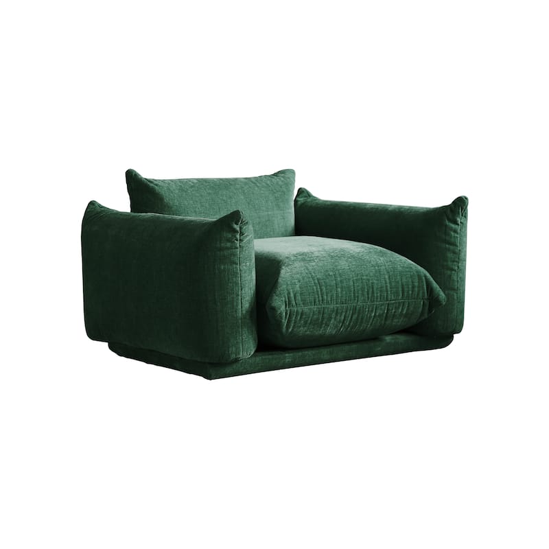 Sponge Soft Single Sofa Accent Chair Chenille Fabric Sofa
