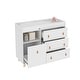 preview thumbnail 46 of 47, Baby Changing Table Dresser with 4 Drawers,Shelf Hidden Trash Storage