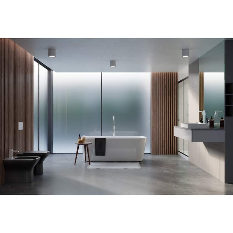 Carré 48" x 36" Acrylic White, Single-Threshold, Left Drain, Shower Base