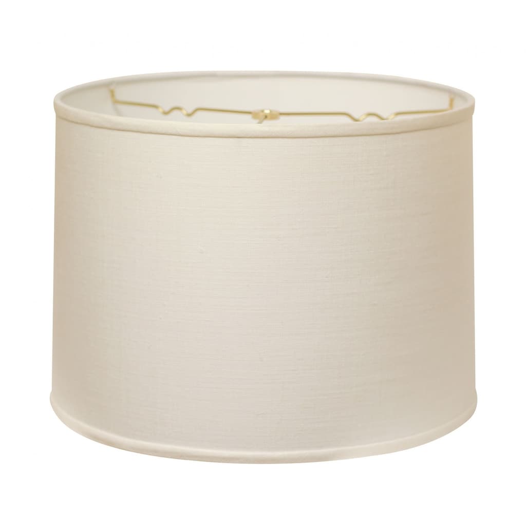 HomeRoots White Linen Drum Lamp Shade - 18