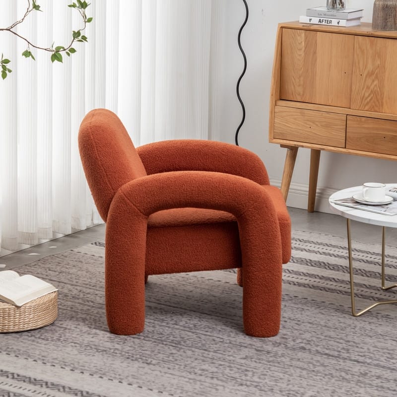 SEYNAR Modern Unique Design Upholstered Accent Chair for Living Room