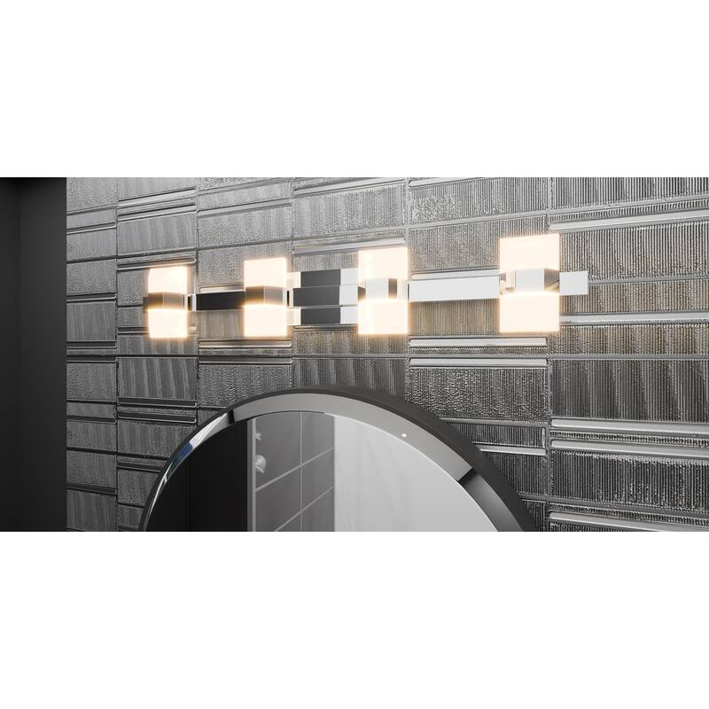 Selena Integrated LED Polished Chrome Bath Light with CCT Switch