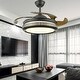 preview thumbnail 2 of 13, 42Inch Black Retractable LED Ceiling Fan With Remote Control