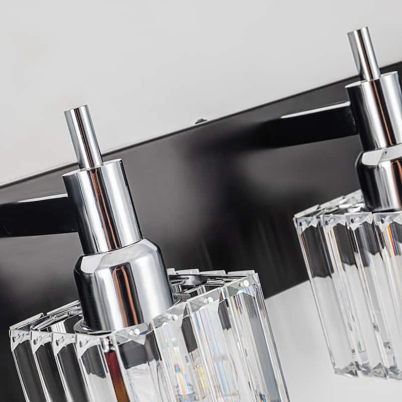 2/3/4-Light Modern Bathroom Crystal Vanity Light Wall Sconces