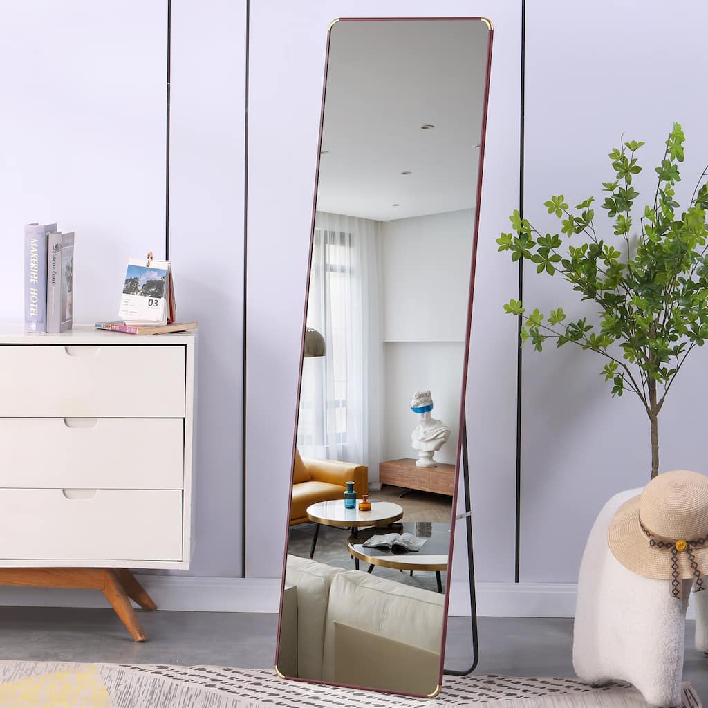 The 4th generation floor standing full-length mirror. bathroom makeup mirror,wall mounted. 60 "* 16.5"