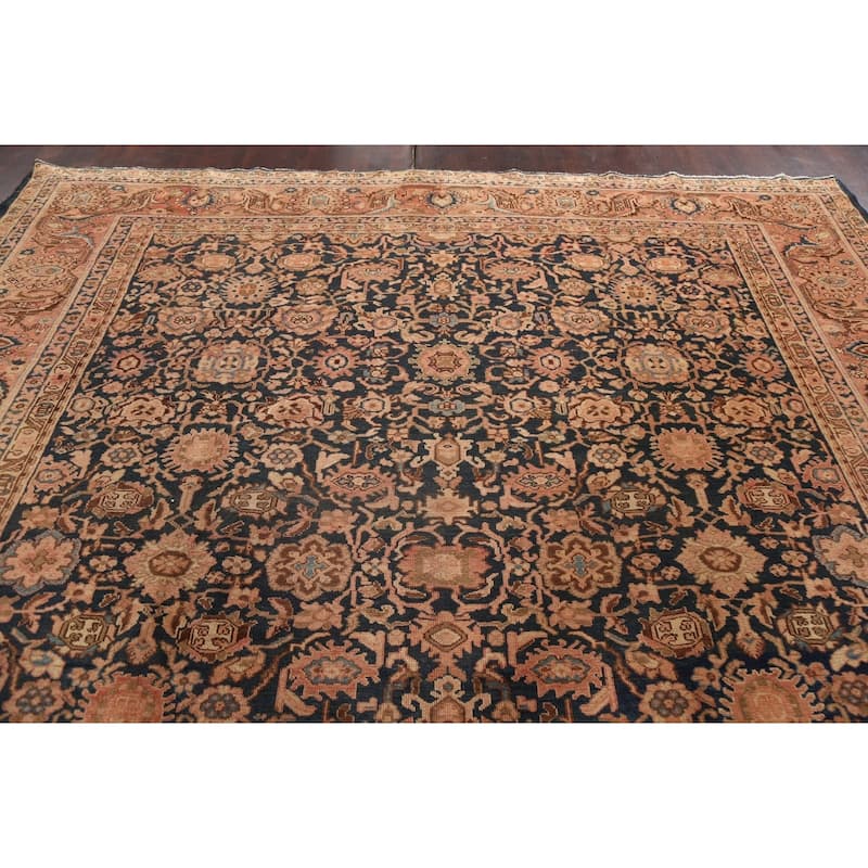 Pre-1900 Antique Malayer Persian Area Rug Handmade Large Wool Carpet - 10'4" x 16'9"