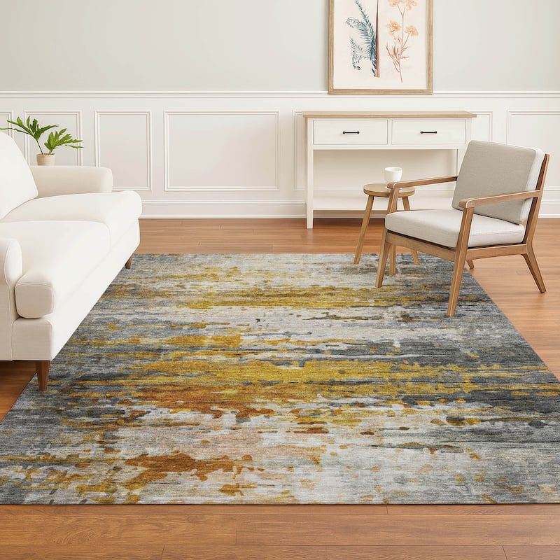 Premium Washable Super Soft Abstract Ombre Mayfield Rug