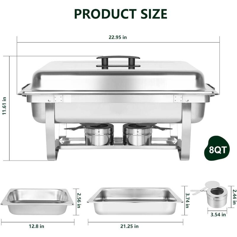 2 Tier Buffet Chafing Dishes and Warmers Sets for Parties Wedding