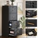 preview thumbnail 22 of 42, Vertical File Cabinet with 4 Drawers, Lockable Filling Cabinet with Key for Home Office