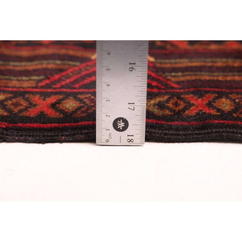 ECARPETGALLERY Hand-knotted Teimani Dark Brown Wool Rug - 3'7 x 6'3