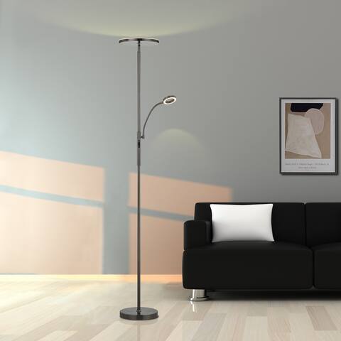 ArtivaUsa 70" Modern Slim LED Torchiere Floor Lamp With Reading Light - 70