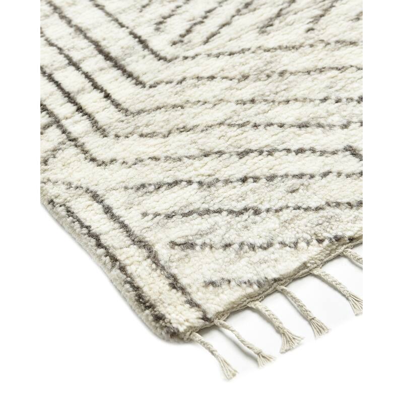 Overton Handmade Boho Geometric Area Rug