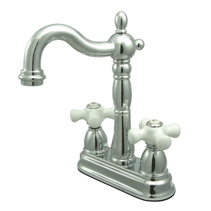 Kingston Brass Heritage 4 in. Centerset Bar Faucet - Polished Chrome