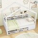 preview thumbnail 5 of 7, House Bed for Kids, Twin Size with Roof and 14 Storage Cubes & Cabinet