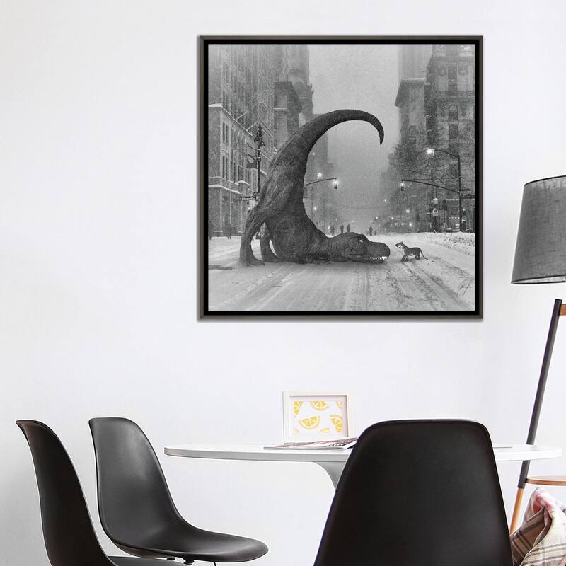 iCanvas "Wanna Play" by Kathrin Federer Framed