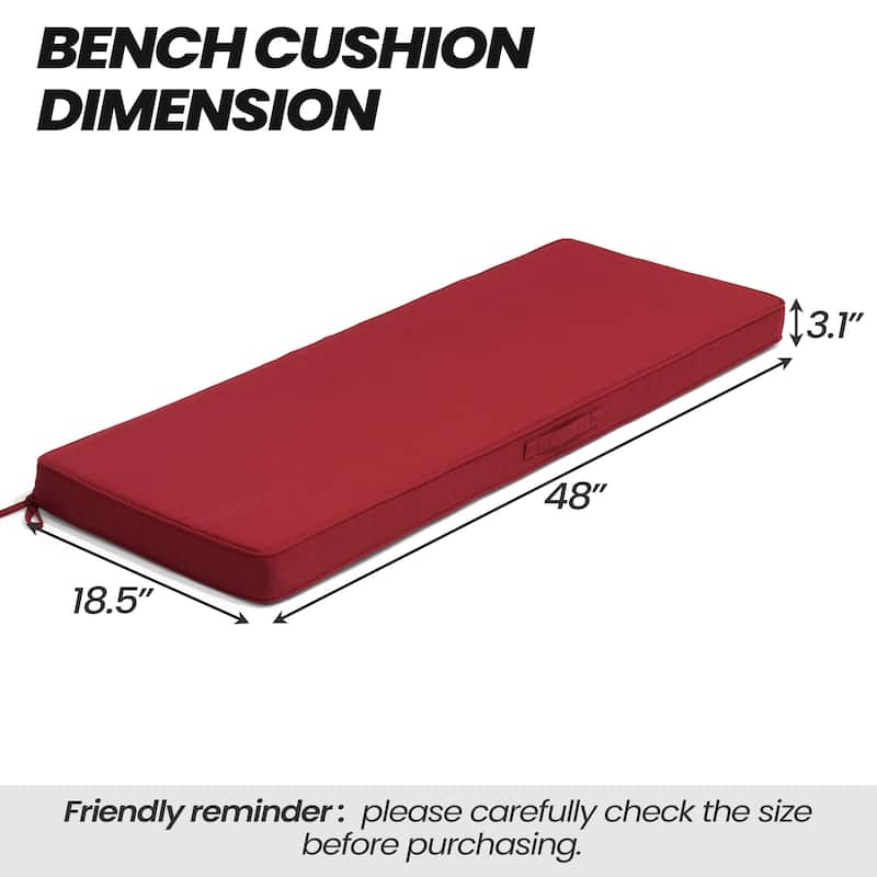 Outdoor Settee Bench Seat Cushion Patio Swing Cushion Loveseat Cushion
