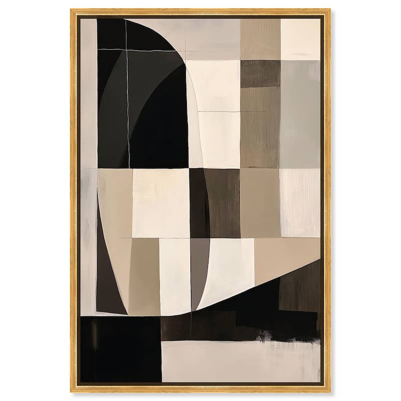 Modern Shapes II Canvas by Art Remedy - 30" x 45" - Gold