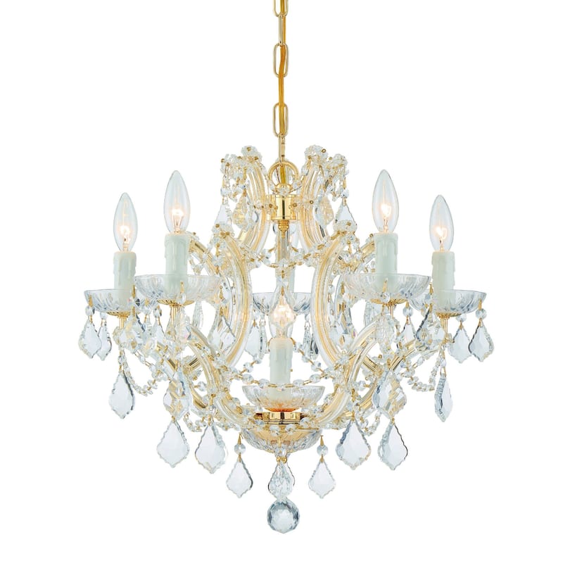 Crystorama Lighting Group Maria Theresa 6 Light 20" Wide Chandelier - Gold