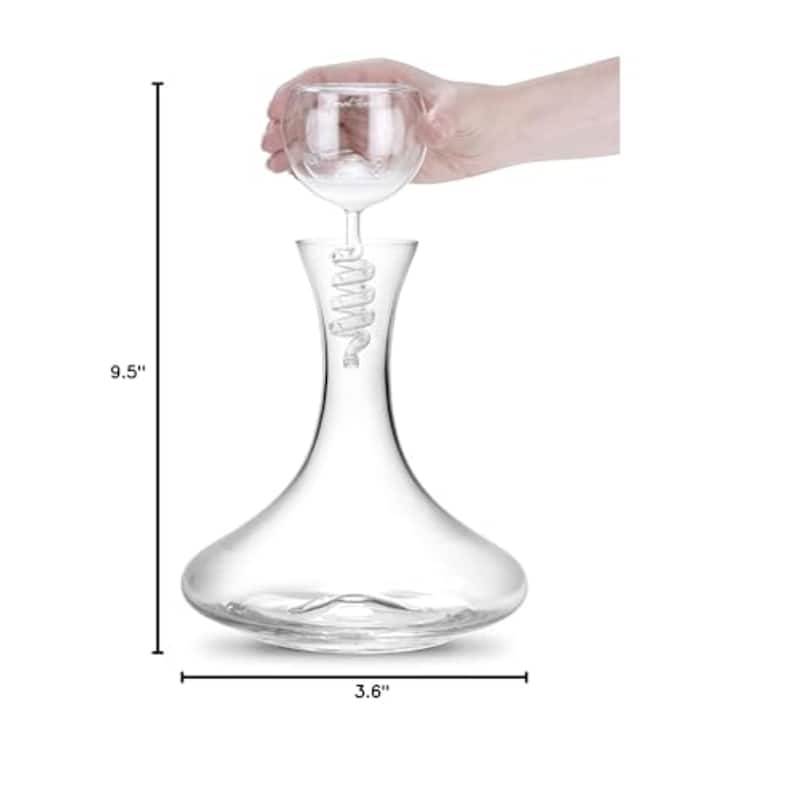 Final Touch Twister Glass Aerator and Decanter Set - 25.4 oz