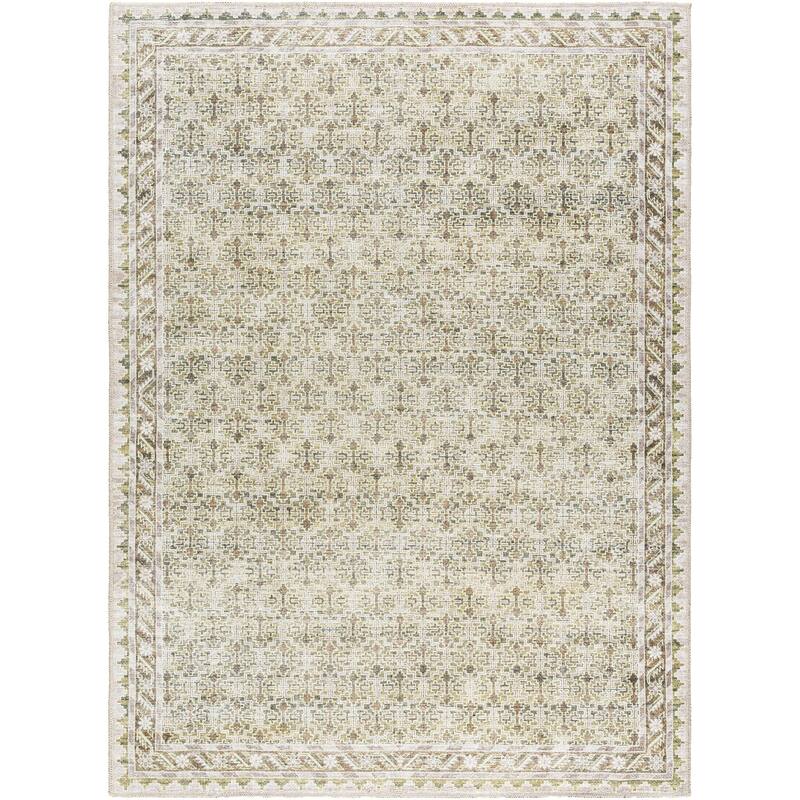 Our PNW Home x Livabliss Rainier Updated Traditional Washable Area Rug - 2' x 2' 11" - Olive - Rectangle