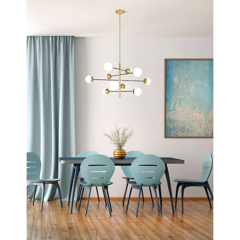 Compass 10 Light Chandelier With Medallion Gold Finish - Medallion Gold