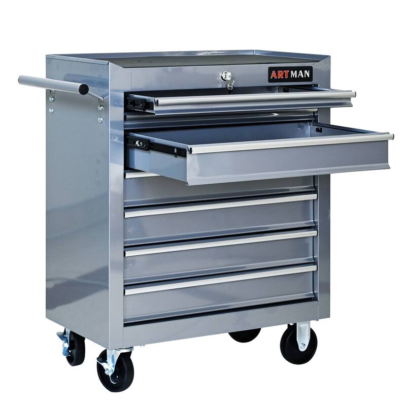 7-Drawers Multifunctional Tool Cart with Wheels