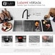 preview thumbnail 14 of 29, Versa36 Undermount 36" Double-bowl Workstation Kitchen Sink - 36" x 19" x 10"