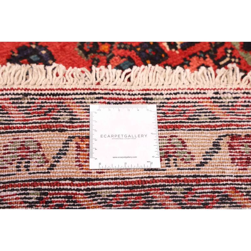ECARPETGALLERY Hand-knotted Andelz Red Wool Rug - 2'11 x 10'3
