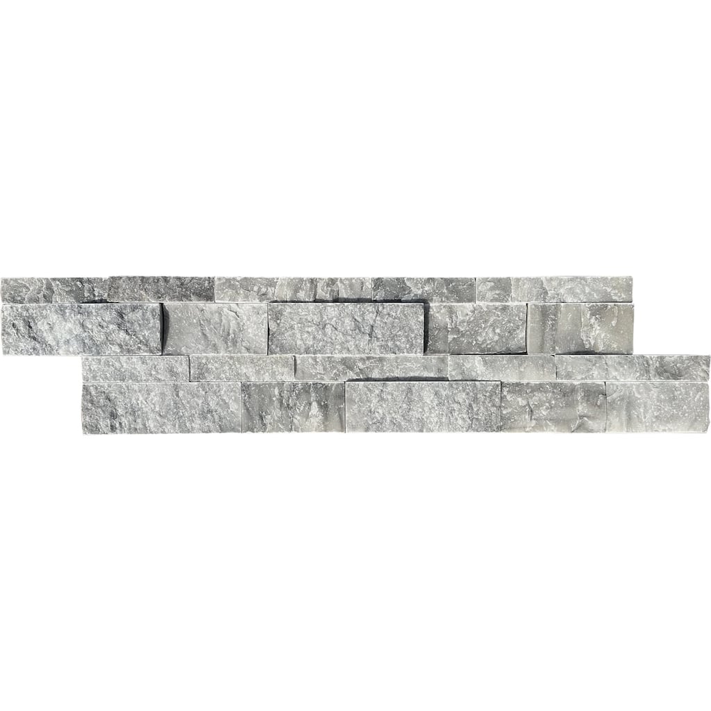Serenity Marble 6" x 24" Split Face Ledger Panel Mosaic Tile