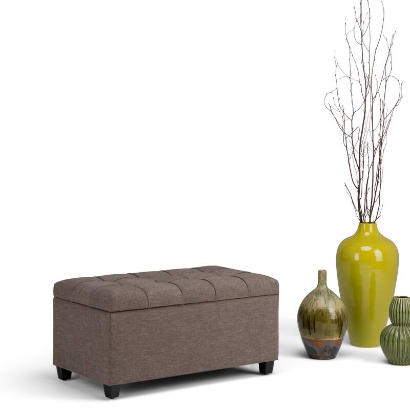 Modern Storage Ottoman Bench for Living Room