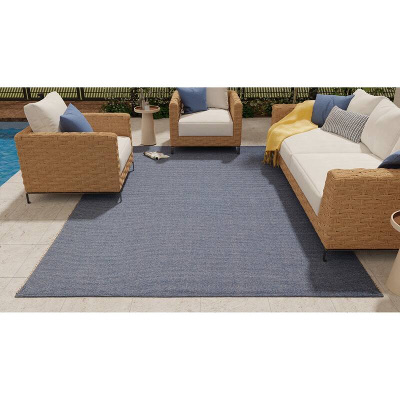 Grand Bazaar Izmir Hand Woven Solid Modern Area Rug