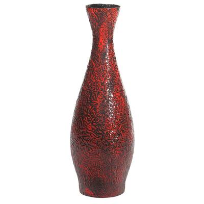 Embossed Trumpet Decorative Vase