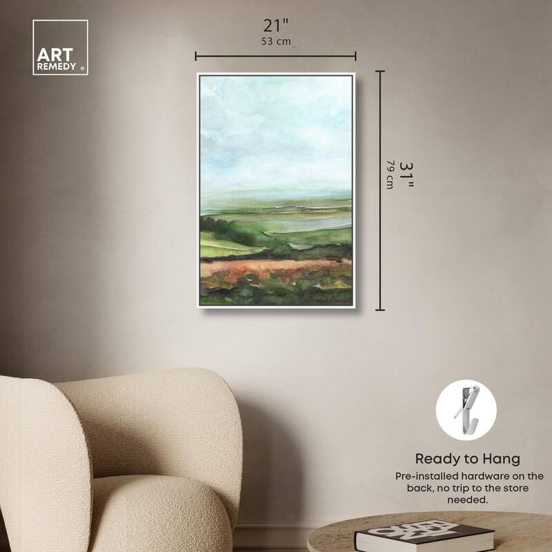 Watercolor Horizon Canvas by Art Remedy