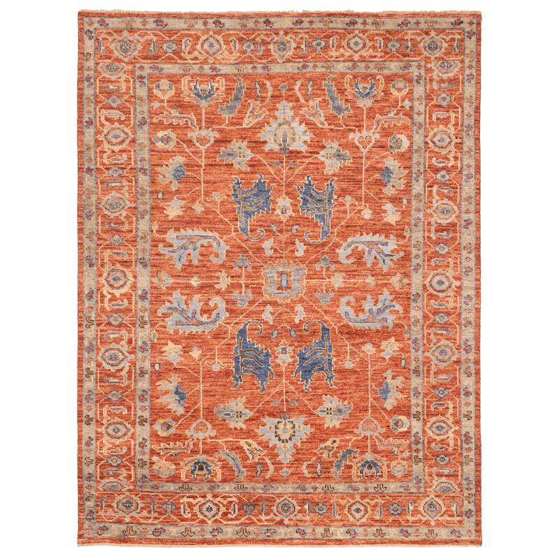 ECARPETGALLERY Hand-knotted Jules Serapi Dark Copper Wool Rug - 8'11 x 11'8