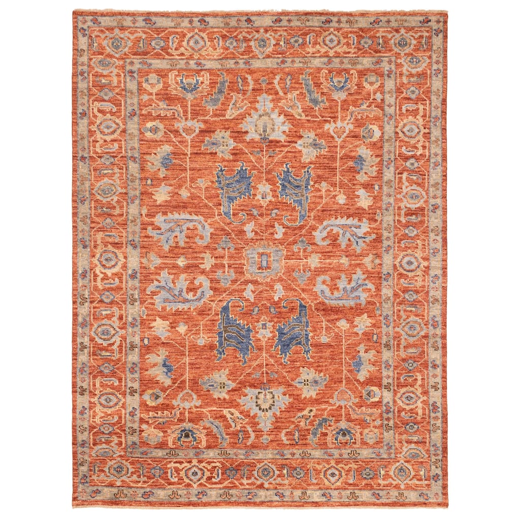 ECARPETGALLERY Hand-knotted Jules Serapi Dark Copper Wool Rug - 8'11 x 11'8