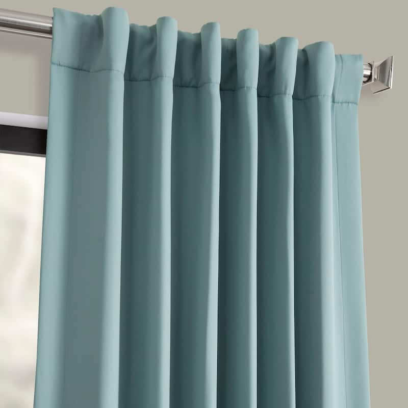 Exclusive Fabrics Room Darkening 120-inch Curtain Panel Pair (2 Panels)