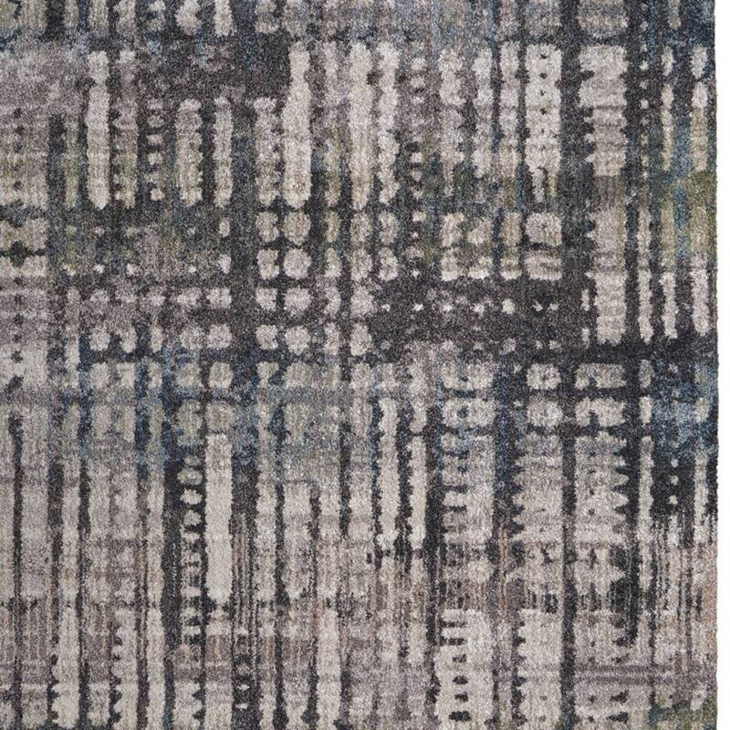 HomeRoots Abstract Industrial Rectangle Area Rug