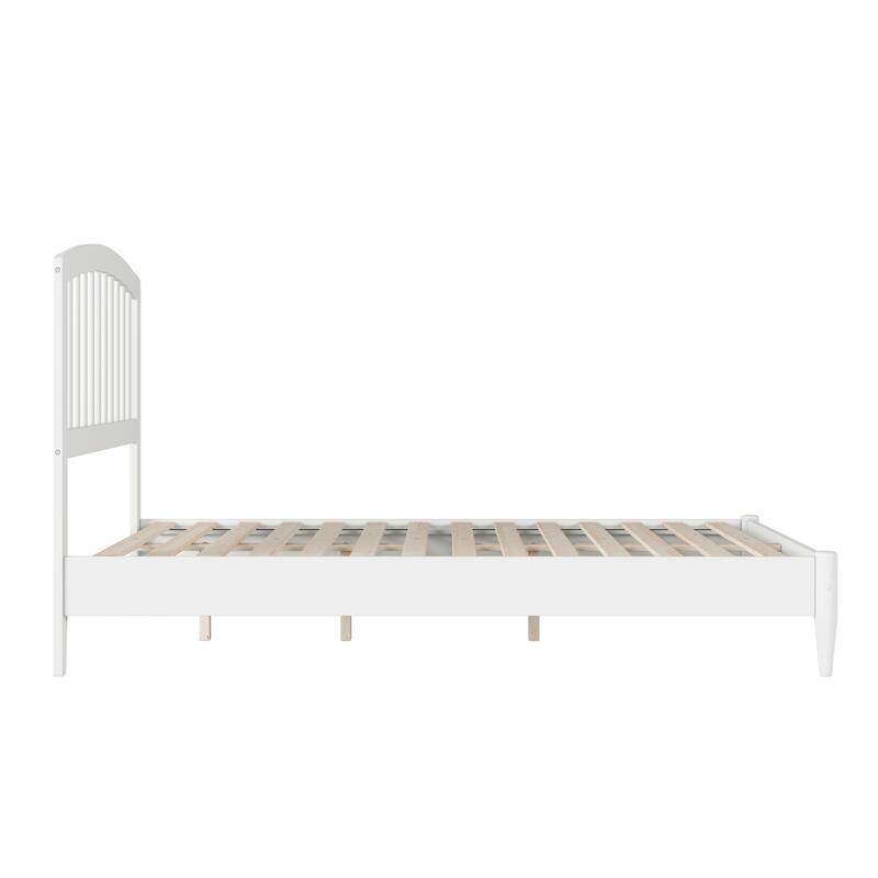 Low Profile Platform Bed - Solid Wood Bed Frame - Modern Minimalist Design - Full Size Bed