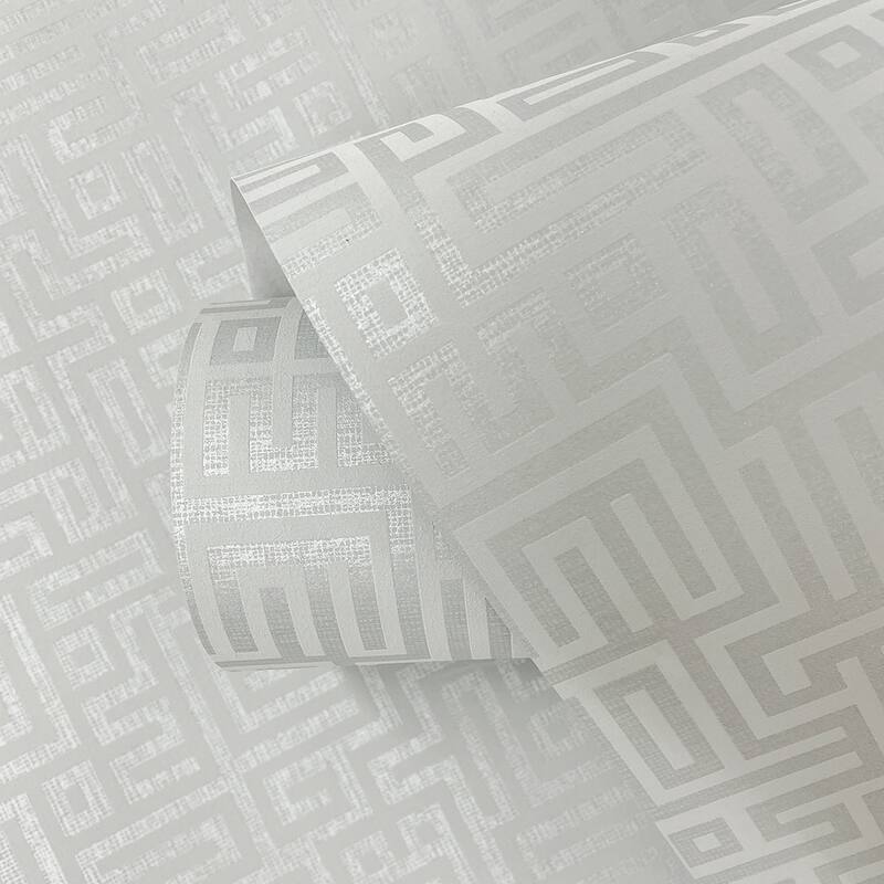 Seabrook Designs Rockefeller Maze Nonwoven Unpasted Wallpaper