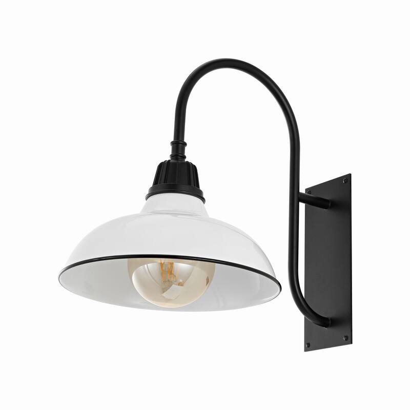 Wallace 12.25" Indoor/Outdoor LED Gooseneck Arm Sconce, By JONATHAN Y