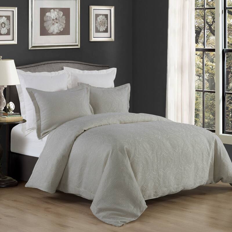 HiEnd Accents Matelassé Duvet Cover Set, 3PC