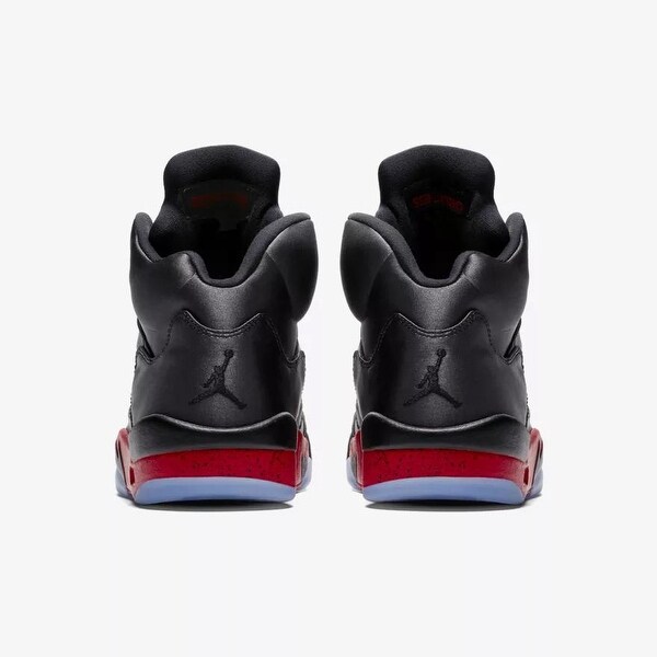 air jordan 5 retro black & university red