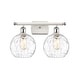 preview thumbnail 5 of 28, Innovations Lighting Athens Water Glass 2 Light 18" Bath Vanity Light White and Polished Chrome