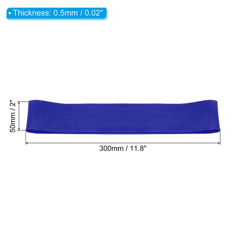 5Pcs TPE Resistance Bands Elastic Workout Bands Exercise Loop Light, Blue - 0.5mm - 0.5mm - Blue