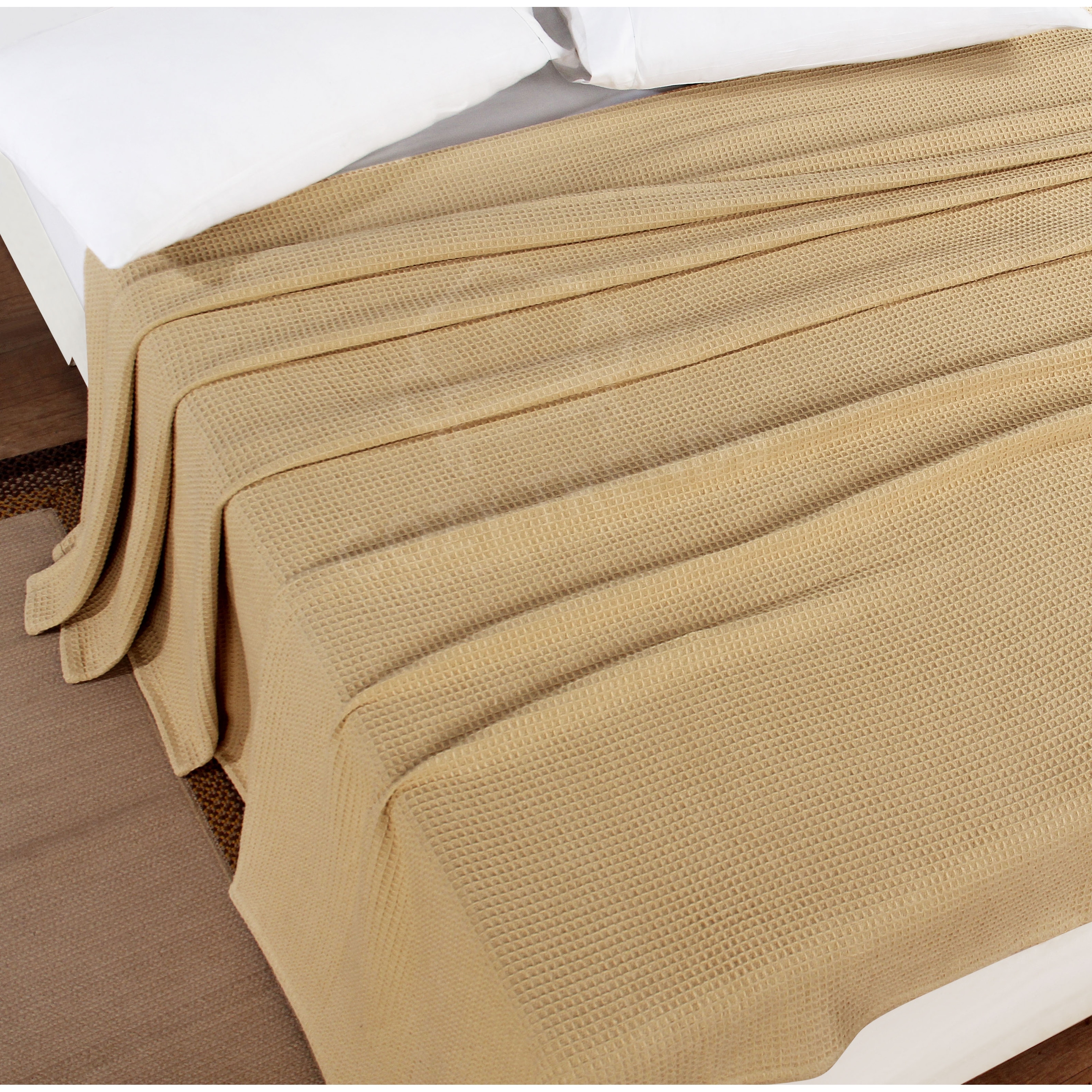100-percent Cotton Waffle Weave Medium Weight All Season Thermal Blankets -  On Sale - Bed Bath u0026 Beyond - 32461939
